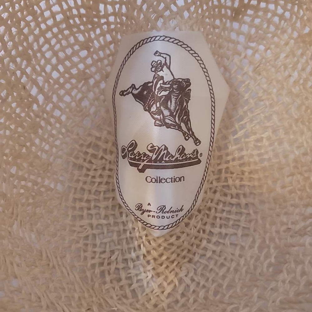Larry mahan's collection straw hat size 7 1/4 - Picture 4 of 12